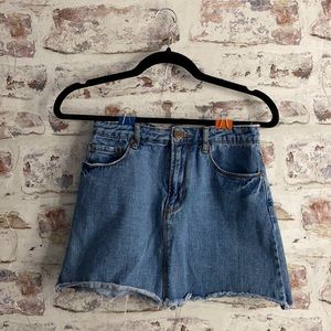 Forever 21 Blue Denim Mini Skirt
